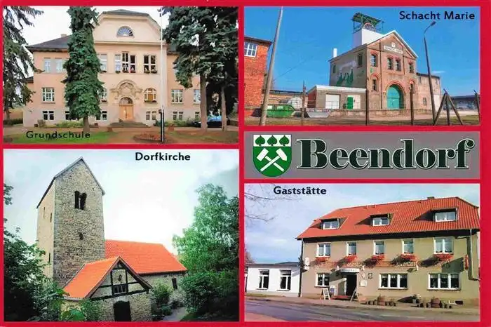 AK / Ansichtskarte 73964229 Beendorf Grundschule Schacht Marie Dorfkirche Gaststaette