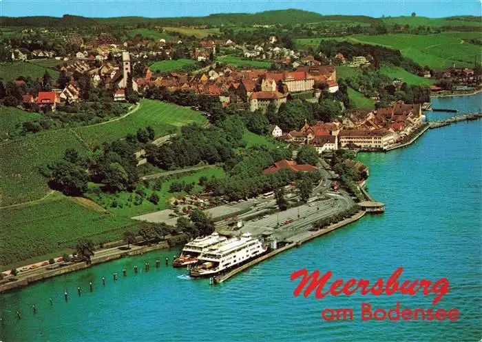 AK / Ansichtskarte  MEERSBURG_Bodensee Hafen Faehren