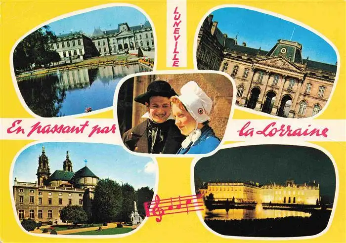 AK / Ansichtskarte  Luneville_54_Meurthe-et-Moselle La Versailles Lorrain Teilansichten Schloss Trachten