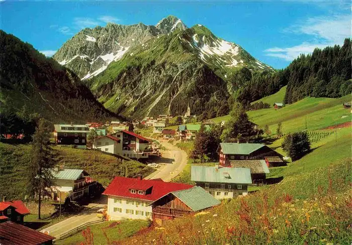 AK / Ansichtskarte  Mittelberg_Kleinwalsertal_AT Panorama mit Widderstein