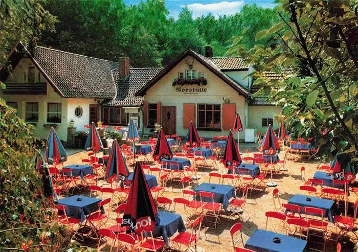 AK / Ansichtskarte 73964303 Bad_Nenndorf Waldrestaurant Pension Mooshuette Terrasse