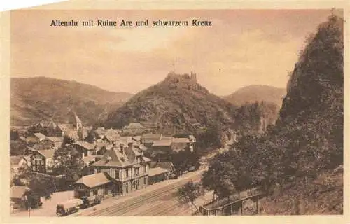 AK / Ansichtskarte  Altenahr mit Ruine Are und schwarzes Kreuz