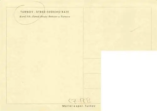 AK / Ansichtskarte  Turnov__Turnau_CZ Zamek Hruby Rohozec u Turnova