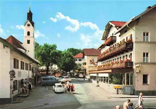 AK / Ansichtskarte  Bad_Kohlgrub St. Martin-Strasse Hotel Post Deutschlands hoechstgelegenes Stahl- und Moorbad