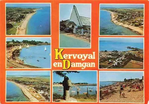 AK / Ansichtskarte  Kervoyal-en-Damgam_56_Morbihan Kuestenpanorama Luftaufnahmen Strand