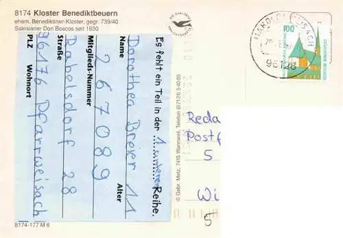 AK / Ansichtskarte 73964396 Benediktbeuern Kloster