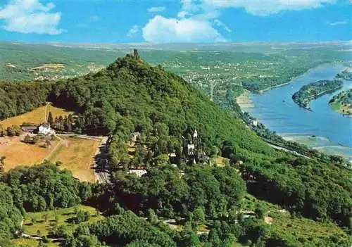 AK / Ansichtskarte  Koenigswinter_Rhein Panorama mit Drachenburg und Drachenfels