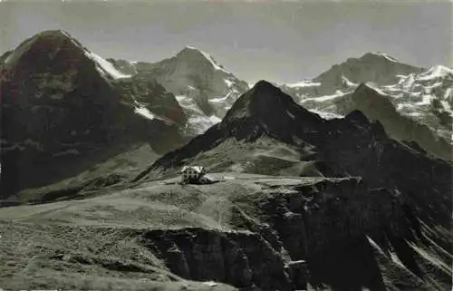 AK / Ansichtskarte  Grindelwald_BE Panorama mit Maennlichen Eiger Moench Jungfrau
