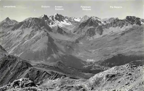 AK / Ansichtskarte  Weissfluh_2844m_GR mit Blick auf Arosa