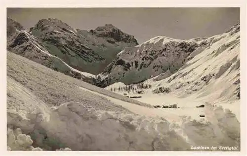AK / Ansichtskarte  Sertigtal_GR Lawinenabgang