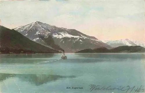 AK / Ansichtskarte  Zugersee_Zug_ZG Panorama