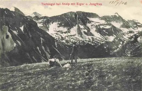 AK / Ansichtskarte  Tschingel_2326m_Brienz_BE mit Eiger und Jungfrau
