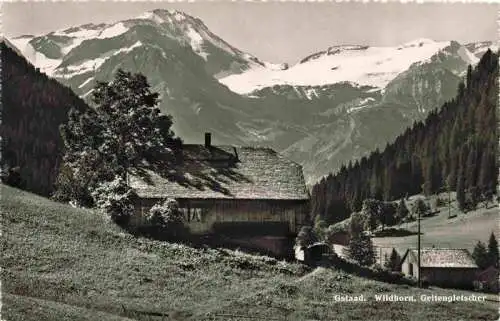 AK / Ansichtskarte  Gstaad_Saanen_BE mit Wildhorn und Geltengletscher