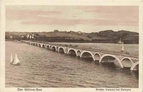 AK / Ansichtskarte  Moehnesee Grosser Viadukt bei Delecke