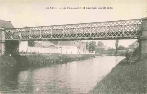 AK / Ansichtskarte 73964596 Blaton_Belgie La Passerelle et Chemin du Halage