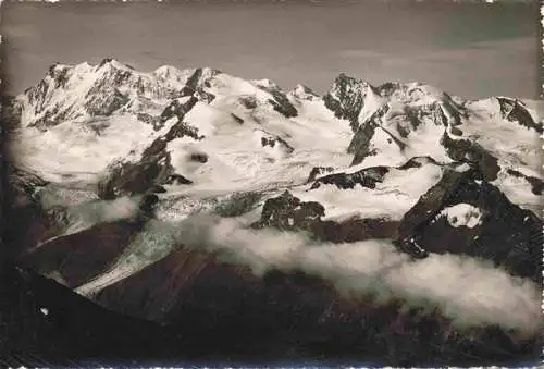 AK / Ansichtskarte  Saas-Tal_Saas-Fee_VS Weissmies Monte Rosa Lyskamm Rimpfischhorn