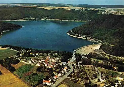 AK / Ansichtskarte  Edertalsperre Edersee mit Sperrmauer und Schloss Waldeck