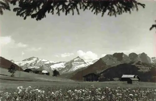 AK / Ansichtskarte  Schoenried_BE Ausblick auf Sanetsch und Oldenhorn