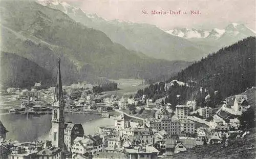 AK / Ansichtskarte  St_Moritz__SANKT_MORITZ_GR Dorf und Bad Ortsansicht