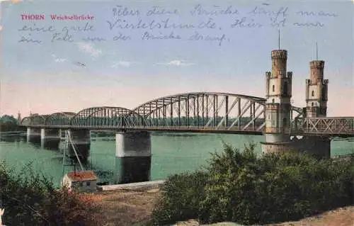 AK / Ansichtskarte 73964730 Thorn__Westpreussen_TORUN_PL Weichselbruecke Feldpost