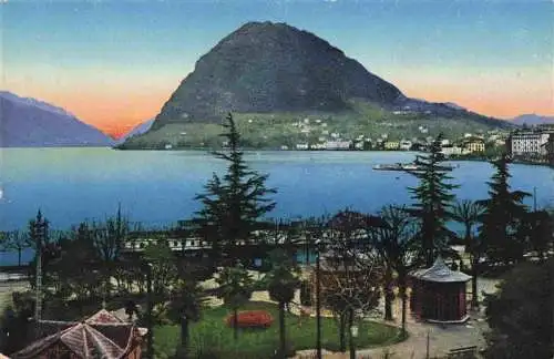 AK / Ansichtskarte  LUGANO_Lago_di_Lugano_TI Giardino e Monte San Salvatore