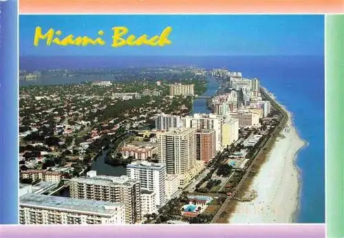 AK / Ansichtskarte  Miami_Beach Tranquil waters and luxury hotels Fliegeraufnahme