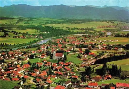 AK / Ansichtskarte  Lechbruck_am_See_Bayern Panorama Blick gegen Ammer- und Kenzen-Hochgebirge