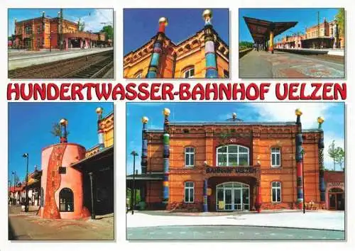 AK / Ansichtskarte 73964900 Uelzen_Lueneburger_Heide_Hannover Hundertwasser Bahnhof Details