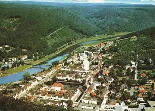 AK / Ansichtskarte  Bad_Karlshafen Weserpartie Fliegeraufnahme