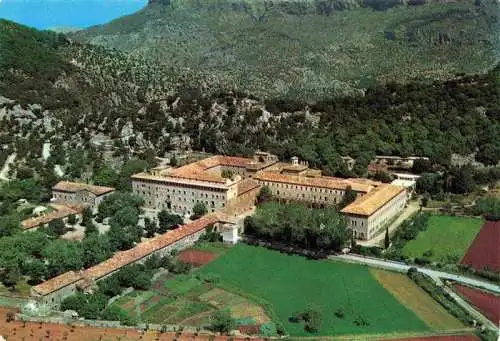 AK / Ansichtskarte  Lluc_Kloster_Mallorca_ES Santuario de Lluc Fliegeraufnahme