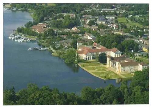 AK / Ansichtskarte  Rheinsberg_Brandenburg Schlossanlage am Grienericksee Fliegeraufnahme