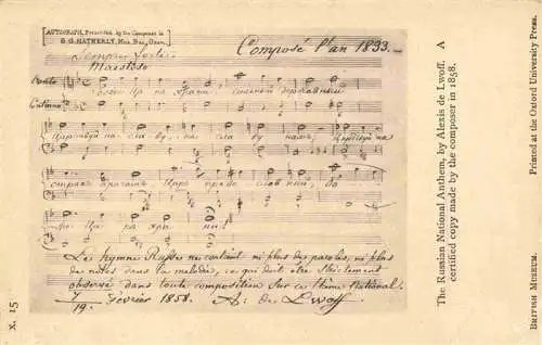 AK / Ansichtskarte  Komponist_Composer_Compositeur_Compositor_Compositore-- S.G.Hatherly Alexis de Lwoff 