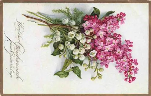 AK / Ansichtskarte  Maigloeckchen_Lily_of_the_Valley_Muguet_Mughetto-- weis Blumen