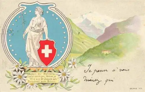 AK / Ansichtskarte  Helvetia_Schweiz Serie 117 litho