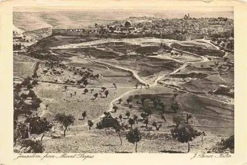 AK / Ansichtskarte  Jerusalem__Yerushalayim_Israel Panorama Blick vom Mount Scopus