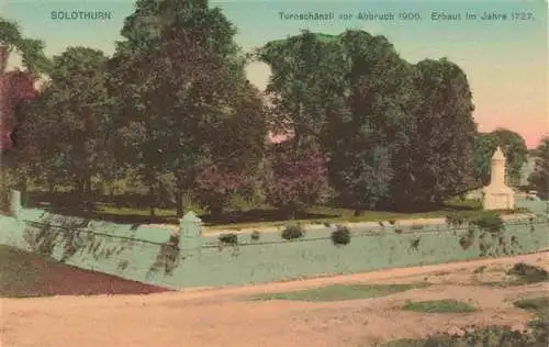 AK / Ansichtskarte  Solothurn_Soleure_SO Turnschaenzli vor Abbruch 1906 Erbaut 1727