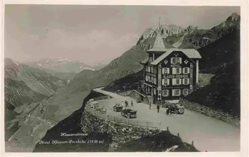 AK / Ansichtskarte  Klausenstrasse_UR Hotel Klausen-Passhoehe Alpenpanorama