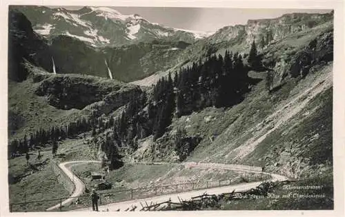 AK / Ansichtskarte  Klausenstrasse_UR Blick gegen Klus mit Claridenstock Alpen