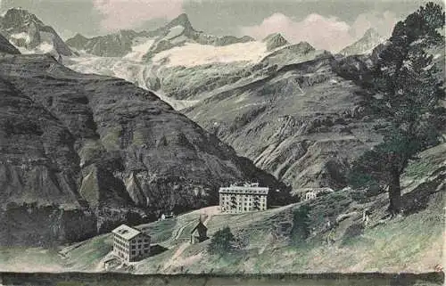 AK / Ansichtskarte  Riffelalp_VS Berghaus Alpenpanorama Gletscher