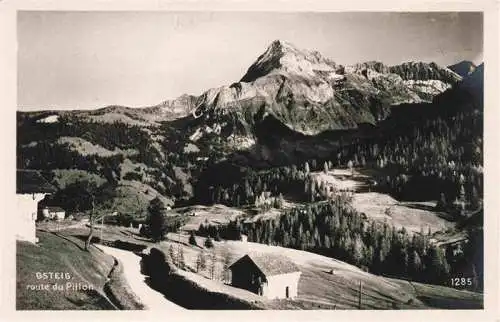 AK / Ansichtskarte  Gsteig_BE Panorama Route du Pillon Berner Alpen