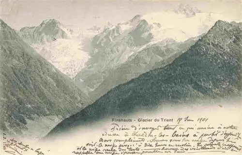AK / Ansichtskarte  Finshauts_Finhaut_VS Panorama Bergwelt Glacier du Trient Gletscher