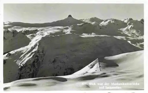 AK / Ansichtskarte  Spitzmeilen_2505m_GL Panorama Blick von der Maskenkammluecke Winterpanorama Bergwelt Alpen