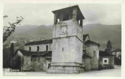 AK / Ansichtskarte  LOCARNO_Lago_Maggiore_TI Chiesa di San Vittore Kirche