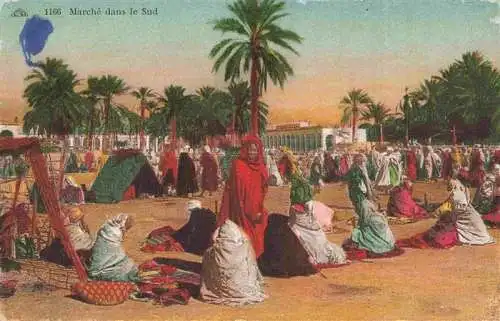 AK / Ansichtskarte  Blida_Blidah_Algerie Marché dans le sud