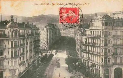 AK / Ansichtskarte 73965265 ALGER_Algier_Algerie Rue Michelet et Hôtel Excelsior