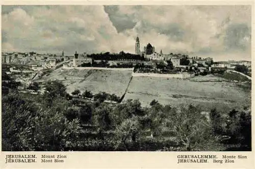 AK / Ansichtskarte  Jerusalem__Yerushalayim_Israel Panorama Mount Zion