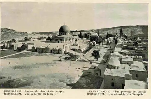 AK / Ansichtskarte  Jerusalem__Yerushalayim_Israel Panoramic view of the temple