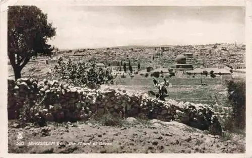 AK / Ansichtskarte  Jerusalem__Yerushalayim_Israel View from the Mount of Olives