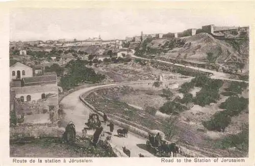 AK / Ansichtskarte  Jerusalem__Yerushalayim_Israel Road to the Station of Jerusalem