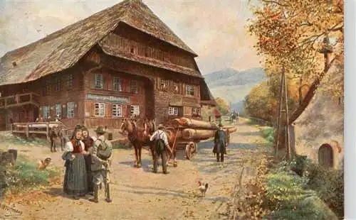 AK / Ansichtskarte  Hoffmann_Heinrich_Kuenstlerkarte Gasthaus Himmelreich 